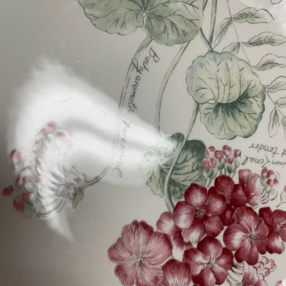 Lenox Geranium Artist Sketchbook by Louise Le Luyer Dinner Plates‎ 11